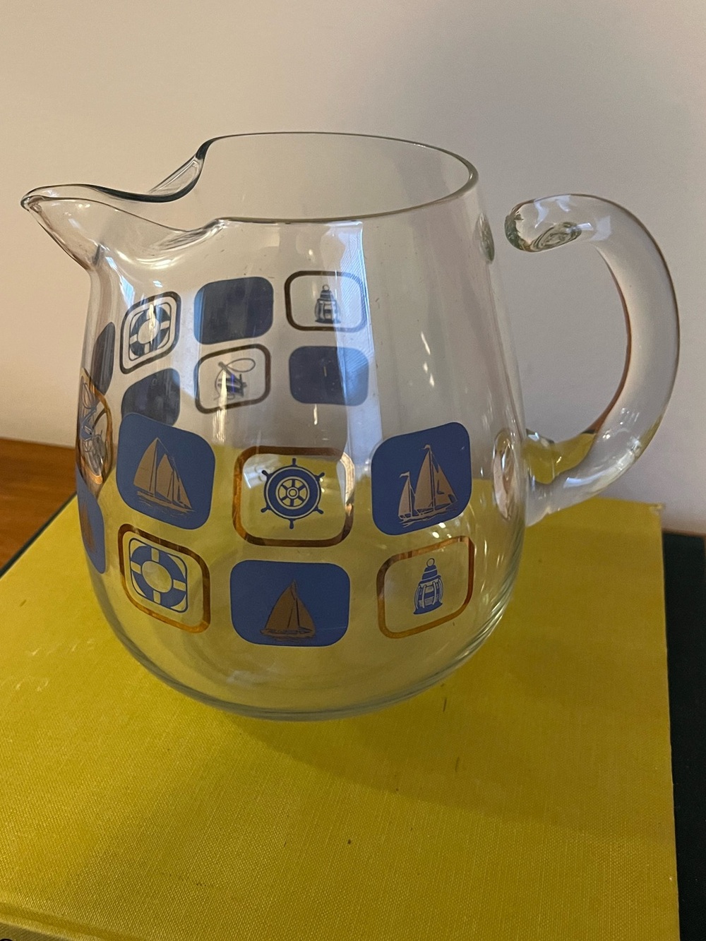 Nautical Glass Pitcher